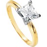 Created Moissanite Solitaire Engagement Ring 6.5mm 1.5 Carat Ref 682081