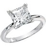Created Moissanite Solitaire Engagement Ring 8mm 3 Carat Ref 393293