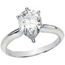 Created Moissanite Solitaire Engagement Ring 10 x 7mm 2 Carat Ref 985992