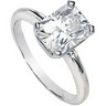 Created Moissanite Solitaire Engagement Ring 9 x 7mm 2.5 Carat Ref 178988