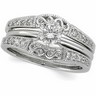Diamond Ring Guard .33 CTW Side Diamonds Ref 706139