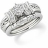 Hand Woven Diamond Engagement Ring .25 CTW Ref 938996