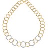 Two Tone Diamond Fashion Necklace .75 CTW Ref 838171