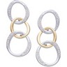 Two Tone Diamond Earrings .33 CTW Ref 418357