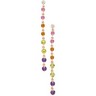 Multi Colored Genuine Gemstones and Diamond Earrings .04 CTW Ref 101523