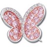 Genuine Pink Sapphire and Diamond Brooch .1 CTW Ref 362445
