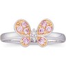 Genuine Pink Sapphire and Diamond Ring .035 CTW Ref 287182