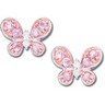 Genuine Pink Sapphire and Diamond Earrings .05 CTW Ref 118149