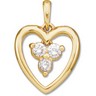 Diamond Heart Pendant .2 CTW Ref 551105