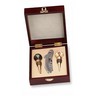 Gemstone Globe Wine Bottle Stoppers Set with Corkscrew | SKU: 65-1053