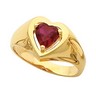 Ruby Heart Shaped Ring 6 x 6mm Ref 363840