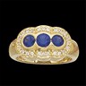 Genuine Sapphire and Diamond Ring .65 CTW Ref 963581