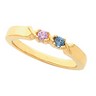Birthstone Mothers Ring May hold up to 5 round 2.5mm gemstones Ref 879707