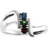 Birthstone Mothers Ring May hold up to 5 round 3mm gemstones Ref 959777
