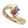 Birthstone Mothers Ring May hold up to 5 round 3mm gemstones Ref 477897