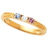 Mothers Stackable Ring May hold up to 3 round 2.5mm gemstones Ref 187493