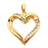 Diamond Heart Shaped Pendant .29 CTW 27 x 22mm Ref 740431