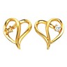 Heart Shaped Earrings 2mm .06 CTW Ref 743545