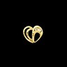 Diamond Heart Shaped Earrings 4 pttw dia. Ref 970431