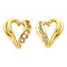 Diamond Heart Shaped Earrings 20 pttw dia. Ref 330426