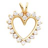 Diamond Heart Pendant .9 CTW Ref 196499