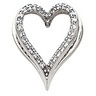 Diamond Heart Pendant Slide 20.75 x 18.25mm .33 CTW Ref 773496