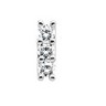 Three Stone Woven Prong Diamond Earrings .9 CTW Ref 434754