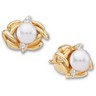 Pearl and Diamond Earrings .04 CTW Ref 795985