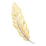 Two Tone Feather Brooch | 80 x 22 mm | SKU: 8649