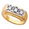 Mens 3 Stone Diamond Ring .45 CTW Ref 549154
