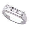 Mens 3 Stone Diamond Ring 1.25 CTW Ref 232764