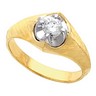 Mens Belcher Diamond Solitaire Ring .5 Carat Ref 785971