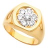 Mens Diamond Cluster Ring .35 CTW Ref 966365