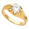 Mens Belcher Diamond Solitaire Ring 1 Carat Ref 622848