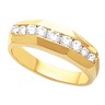 9 Stone Mens Diamond Ring .5 CTW Ref 490964
