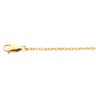 1mm Lasered Titan Gold Rope Chain Lobster clasp Ref 715629
