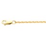 1.25mm Lasered Titan Gold Rope Chain Lobster Clasp Ref 434089