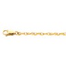 1.5mm Lasered Titan Gold Rope Chain Lobster Clasp Ref 529100