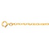1.5mm Lasered Titan Gold Rope Chain Spring Ring Clasp Ref 618882