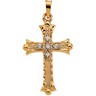 Accented Hollow Cross Pendant 25.5 x 18mm Ref 771257