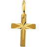 Childs Cross Pendant with Star 10 x 7.5mm Ref 304681