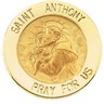 St. Anthony Lapel Pin 15mm Ref 372220