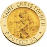 St. Christopher Lapel Pin 15mm Ref 471907