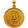 18K Yellow Gold Face of Jesus Ecce Homo Medal Ref 306375