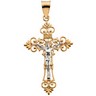 Two Tone Crucifix Pendant Ref 139018