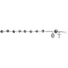 Smooth Cloisonne Rosary Bracelet Length: 7.5 in. Ref 792176
