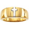 Wedding Ring for Men 7.75 Width; 4.08 DWT 8*; Two Tone Ref 415659