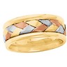 7.75mm Tri Color Bridal Handwoven Band Ref 474482