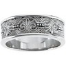 7.5mm Fleur de lis Inspired Design Band Ref 931035