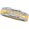 7mm Two Tone Diamond Duo Ring .2 CTW Ref 822405